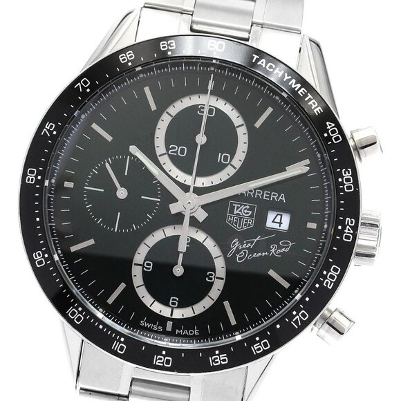 TAG HEUER Carrera Great Ocean Road CV201F green Dial Automatic Men's_900113 - Picture 1 of 6